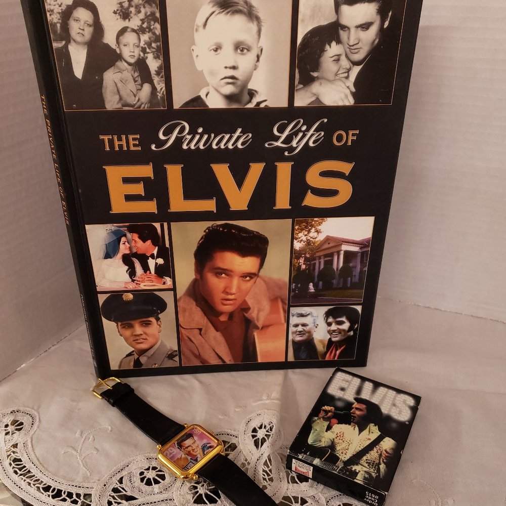 Elvis Presley  LOT  of two only!  watch set playing cards both in great shape